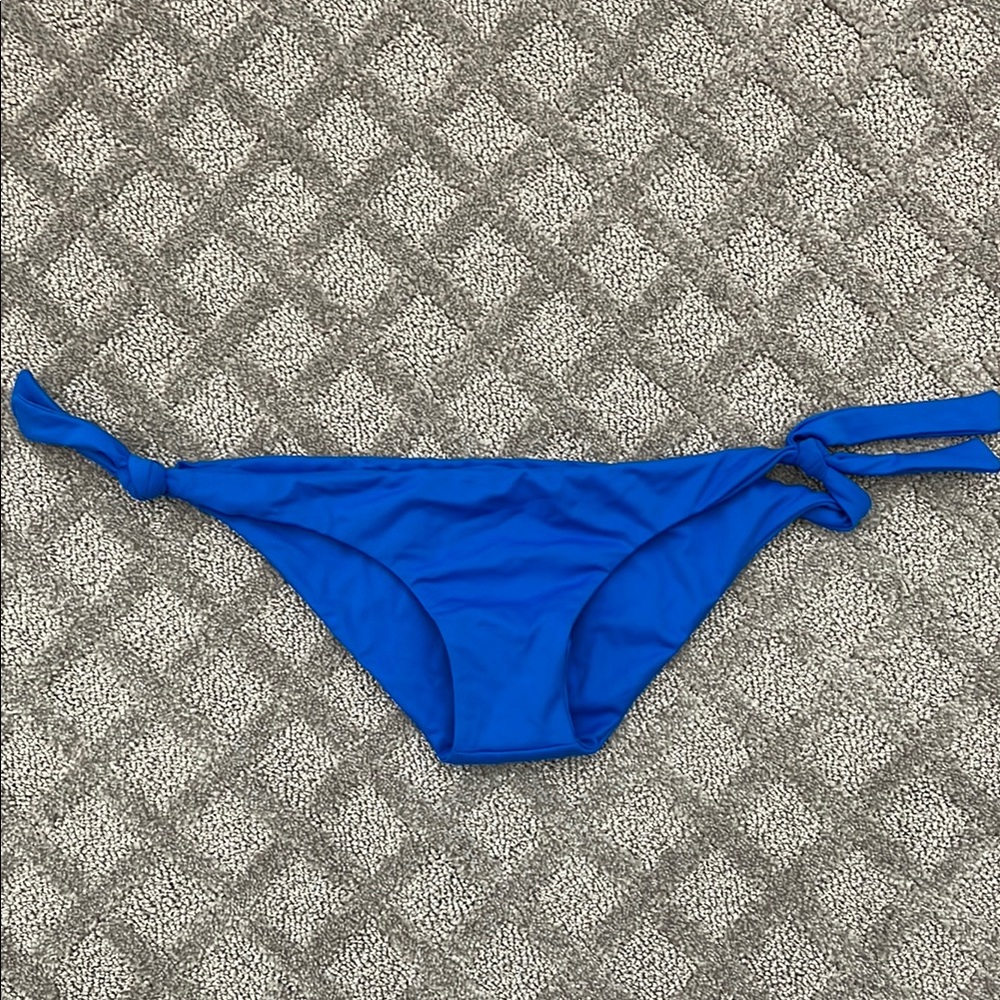 Blue Women's Swim Bottom ultra low rise